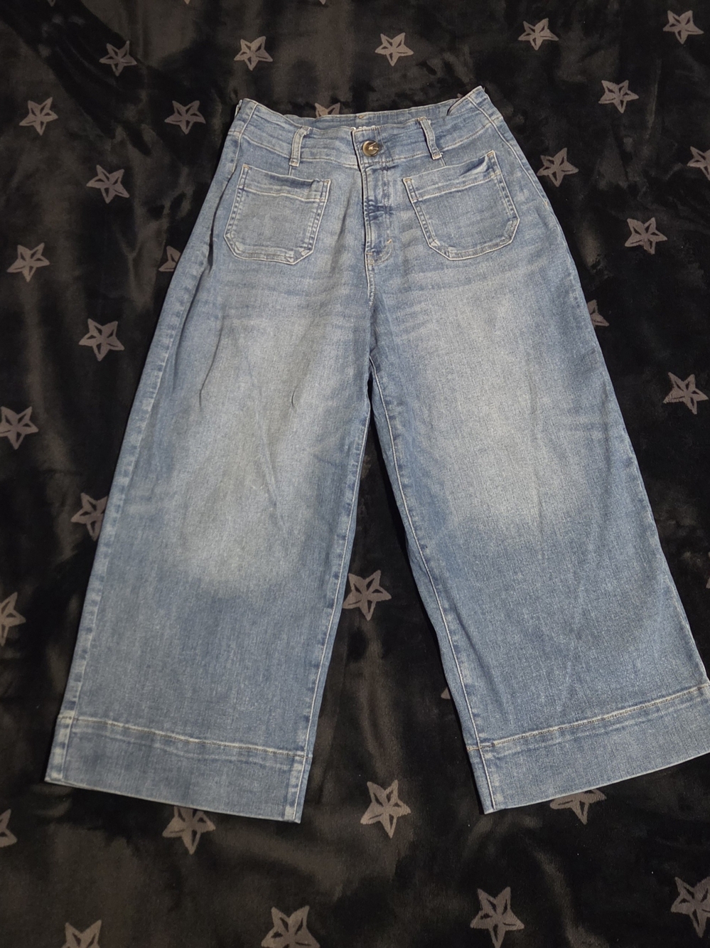 a.n.a. Highest Rise Wide Leg Crop Jeans